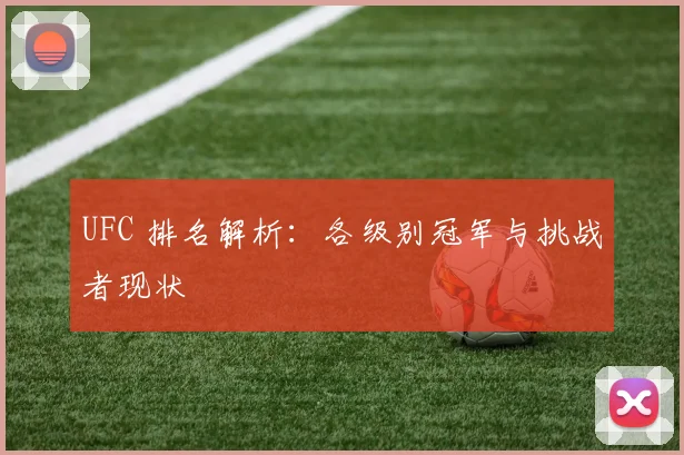 UFC 排名解析:各级别冠军与挑战者现状